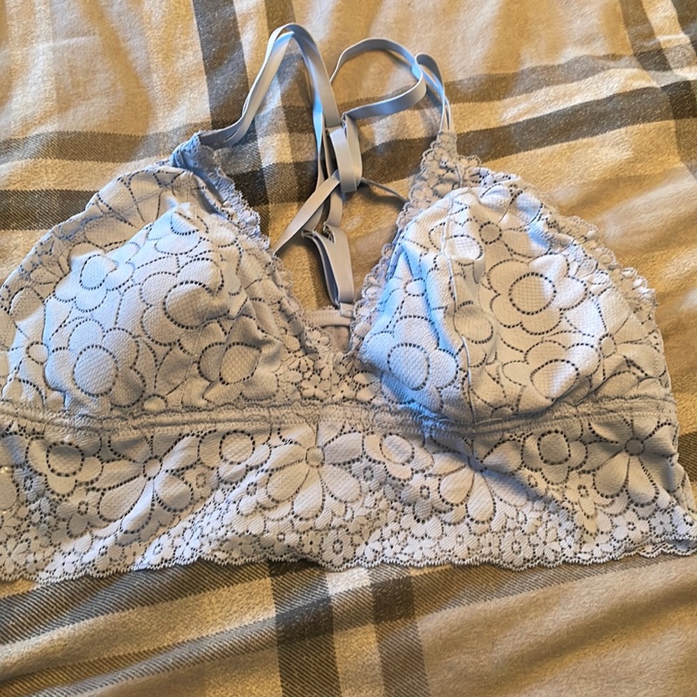 Blue lace Aerie bralette XL new with tags